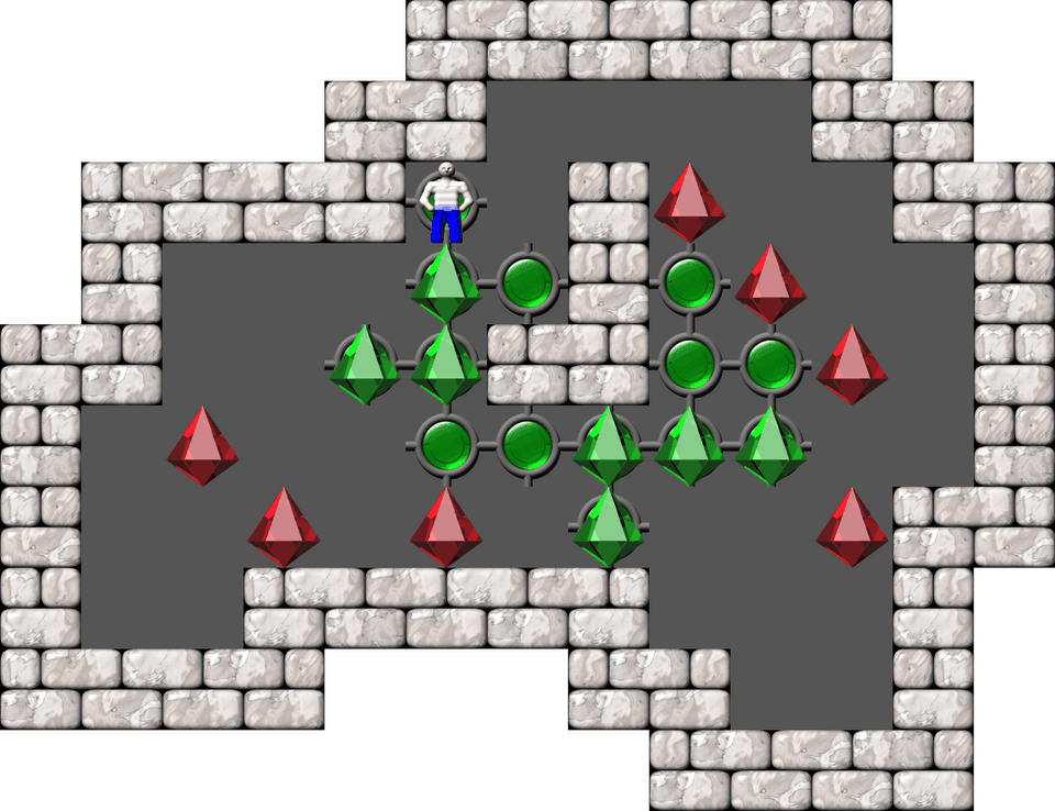 Sokoban Mass Remodel level 1496